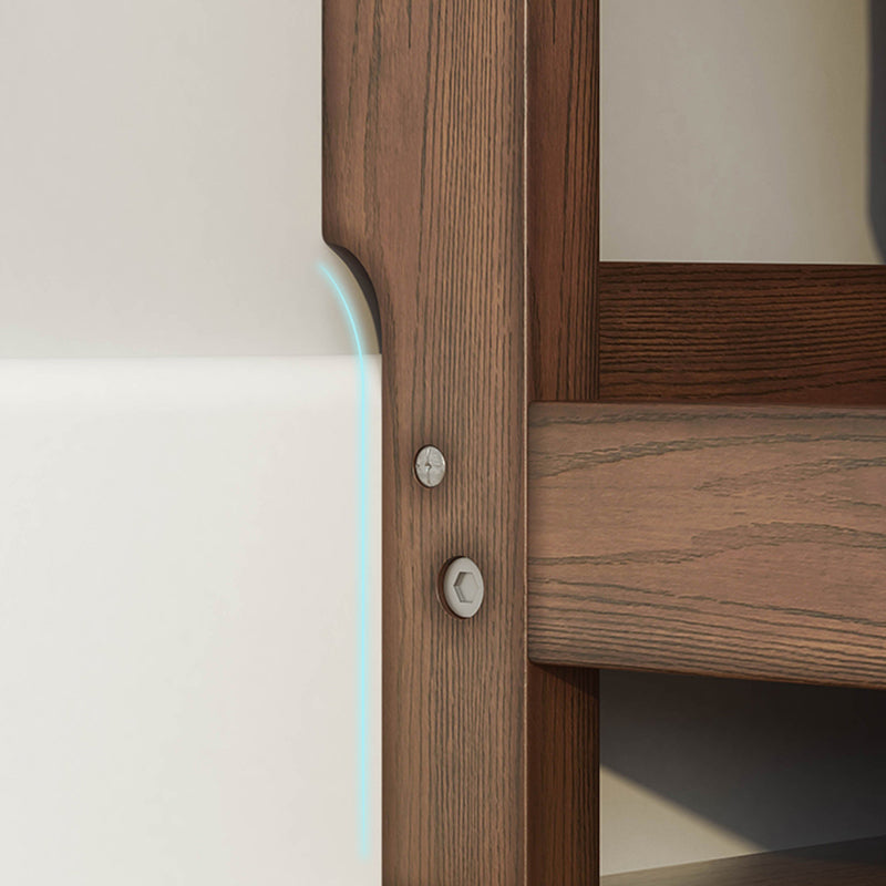 Skandinavischer Stil Open Back Bookshelf Standard -Holzbuchhandel für den Studienraum