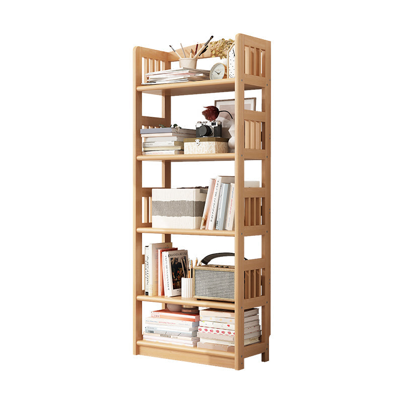 Skandinavischer Stil Open Back Bookshelf Standard -Holzbuchhandel für den Studienraum