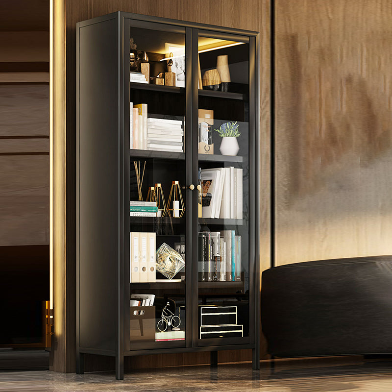 Geschlossener Standard -Bücherregal Glam Metal Bookshelf mit Türen