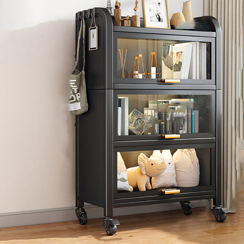 Geschlossener Standard -Bücherregal Glam Metal Bookshelf mit Türen