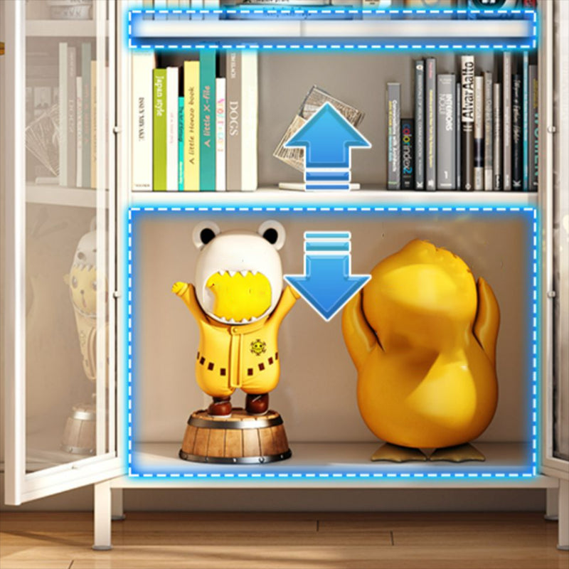 Geschlossener Standard -Bücherregal Glam Metal Bookshelf mit Türen