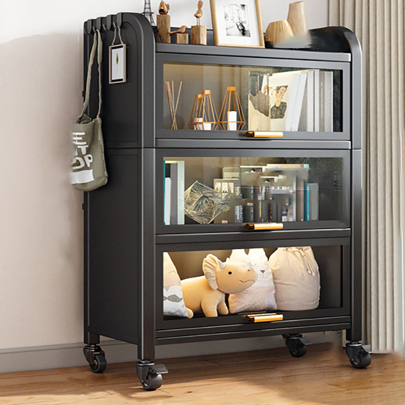 Geschlossener Standard -Bücherregal Glam Metal Bookshelf mit Türen