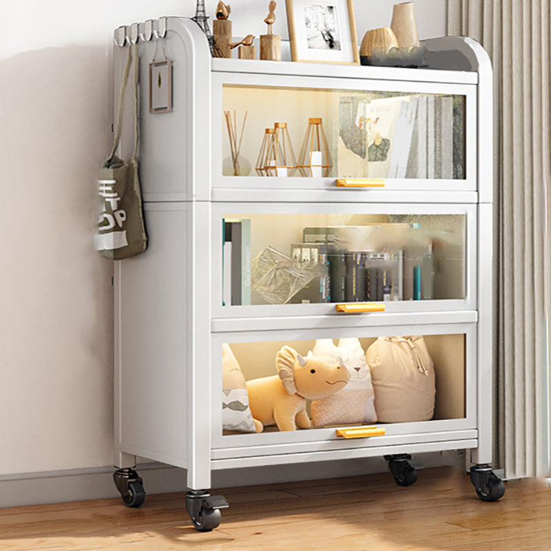 Geschlossener Standard -Bücherregal Glam Metal Bookshelf mit Türen