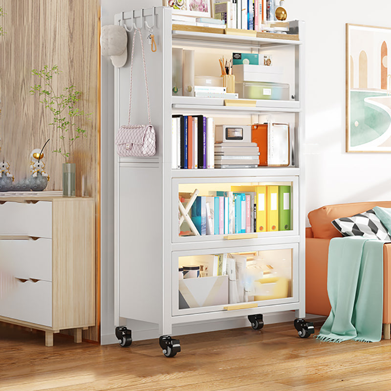 Geschlossener Standard -Bücherregal Glam Metal Bookshelf mit Türen