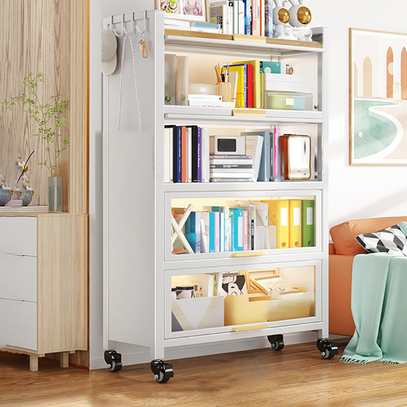 Geschlossener Standard -Bücherregal Glam Metal Bookshelf mit Türen