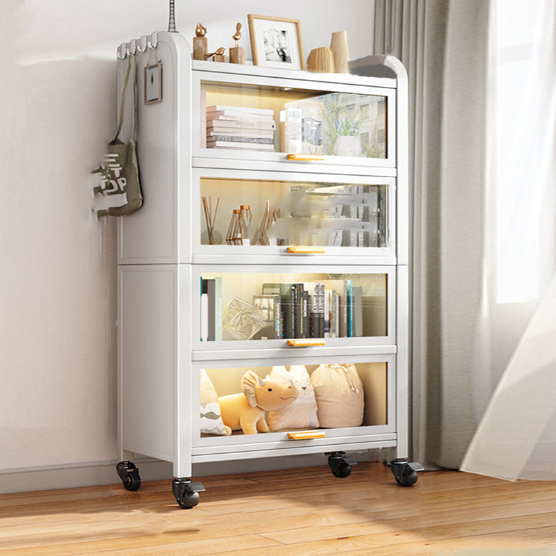 Geschlossener Standard -Bücherregal Glam Metal Bookshelf mit Türen