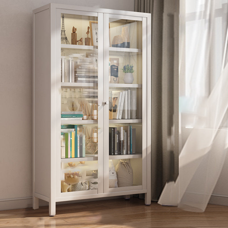 Geschlossener Standard -Bücherregal Glam Metal Bookshelf mit Türen