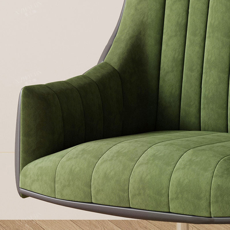 Chaise pivotante moderne chaise de bureau de hauteur de siège réglable sans bras avec roues