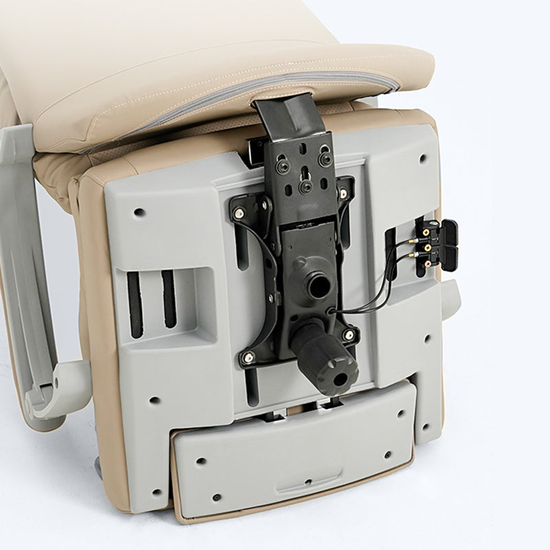 Chaise moderne en cuir en cuir chaise pivotante de hauteur réglable avec roues