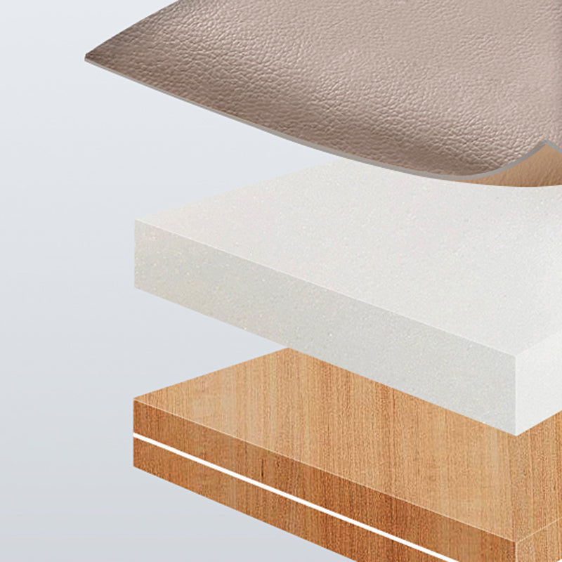 Chaise moderne en cuir en cuir chaise pivotante de hauteur réglable avec roues