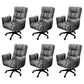 Armless Modern Desk Chair No Distressing Ergonomic Office Chair Dark Gray 6 Piece Set Casters Included Clearhalo 'furn' 'furn_office_chair' 'Furniture' 'Office Chairs' 'Office Furniture' 'office_chair' 6930507
