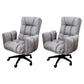 Armless Modern Desk Chair No Distressing Ergonomic Office Chair Light Gray 2 Piece Set Casters Included Clearhalo 'furn' 'furn_office_chair' 'Furniture' 'Office Chairs' 'Office Furniture' 'office_chair' 6930512