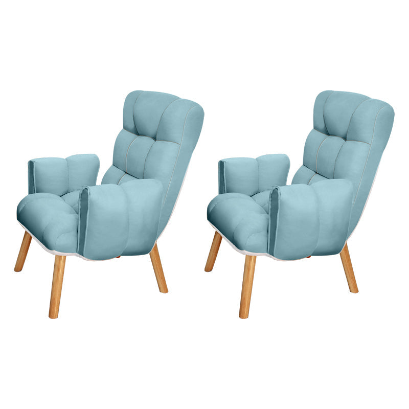 Armless Modern Desk Chair No Distressing Ergonomic Office Chair Blue 2 Piece Set Casters Not Included Clearhalo 'furn' 'furn_office_chair' 'Furniture' 'Office Chairs' 'Office Furniture' 'office_chair' 6930517