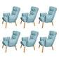 Armless Modern Desk Chair No Distressing Ergonomic Office Chair Blue 6 Piece Set Casters Not Included Clearhalo 'furn' 'furn_office_chair' 'Furniture' 'Office Chairs' 'Office Furniture' 'office_chair' 6930519