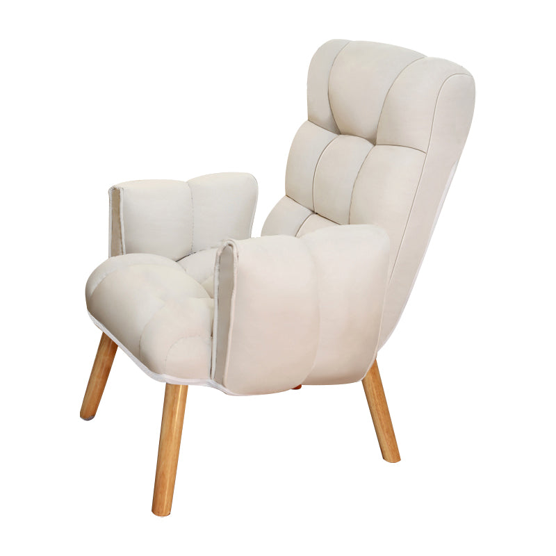 Armless Modern Desk Chair No Distressing Ergonomic Office Chair Off-White 1 Piece Casters Not Included Clearhalo 'furn' 'furn_office_chair' 'Furniture' 'Office Chairs' 'Office Furniture' 'office_chair' 6930521