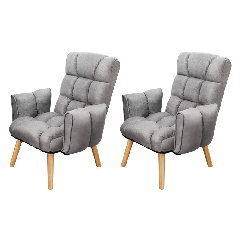 Armless Modern Desk Chair No Distressing Ergonomic Office Chair Light Gray 2 Piece Set Casters Not Included Clearhalo 'furn' 'furn_office_chair' 'Furniture' 'Office Chairs' 'Office Furniture' 'office_chair' 6930527