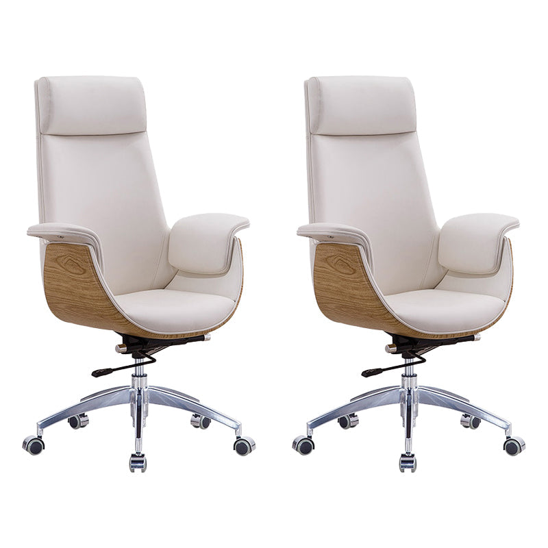 パッド入りのアームズデスクチェアモダンな悲惨なフェイクレザー人間工学に基づいたオフィスチェア