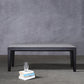 Contemporary Rectangle Upholstered Bench Home Seating Bench in Gray 47"L x 16"W x 18"H Clearhalo 'Benches' 'Chairs & Seating' 'furn' 'furn_benches' 'Furniture' 'Living Room Furniture' 6930995