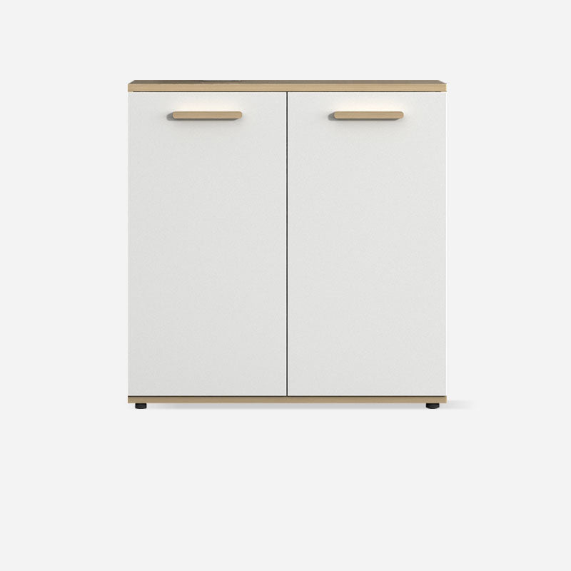 Archivador de madera de archivos laterales escandinavos para la oficina de madera para la oficina en casa