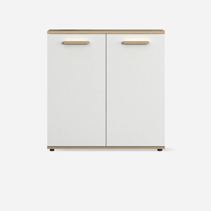 Archivador de madera de archivos laterales escandinavos para la oficina de madera para la oficina en casa