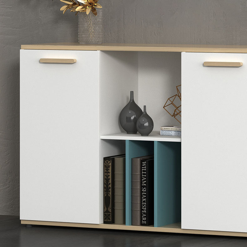 Archivador de madera de archivos laterales escandinavos para la oficina de madera para la oficina en casa