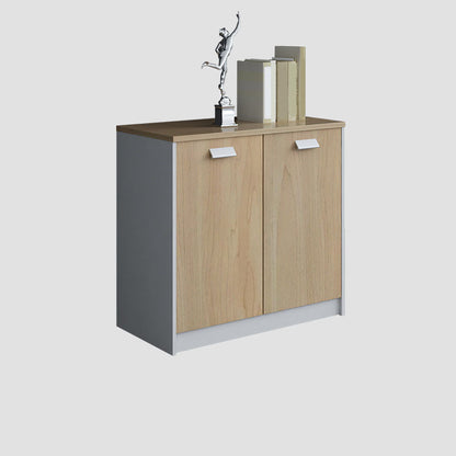 Babor de archivos de madera de archivos verticales modernos de mediados de siglo