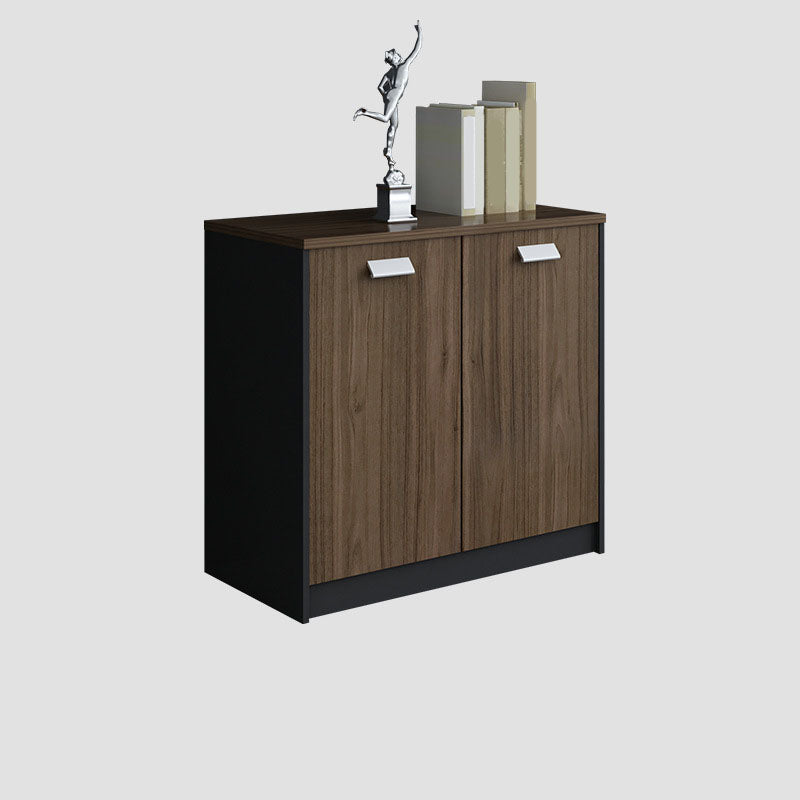 Babor de archivos de madera de archivos verticales modernos de mediados de siglo