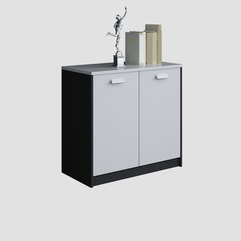 Babor de archivos de madera de archivos verticales modernos de mediados de siglo