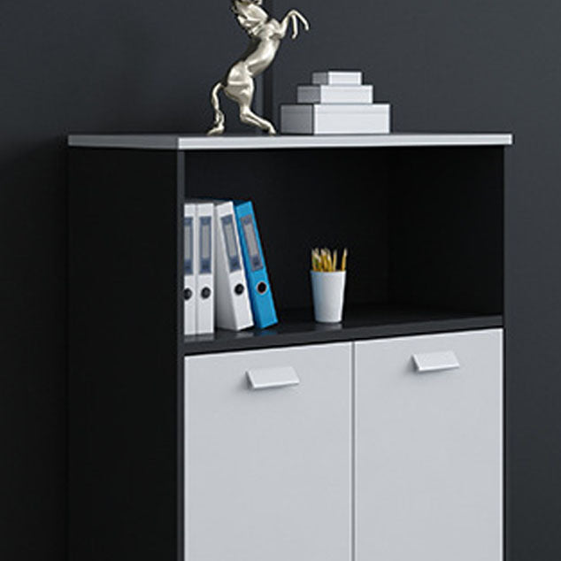 Babor de archivos de madera de archivos verticales modernos de mediados de siglo