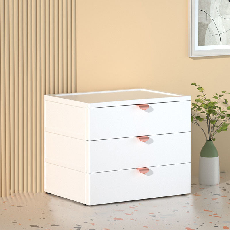 Modern Nordic File Cabinet Lateral Plastic Filing Cabinet with Drawers White 3 Clearhalo 'Filing Cabinets' 'filling_cabinets' 'furn' 'furn_filling_cabinets' 'Furniture' 'Office Furniture' 6931148