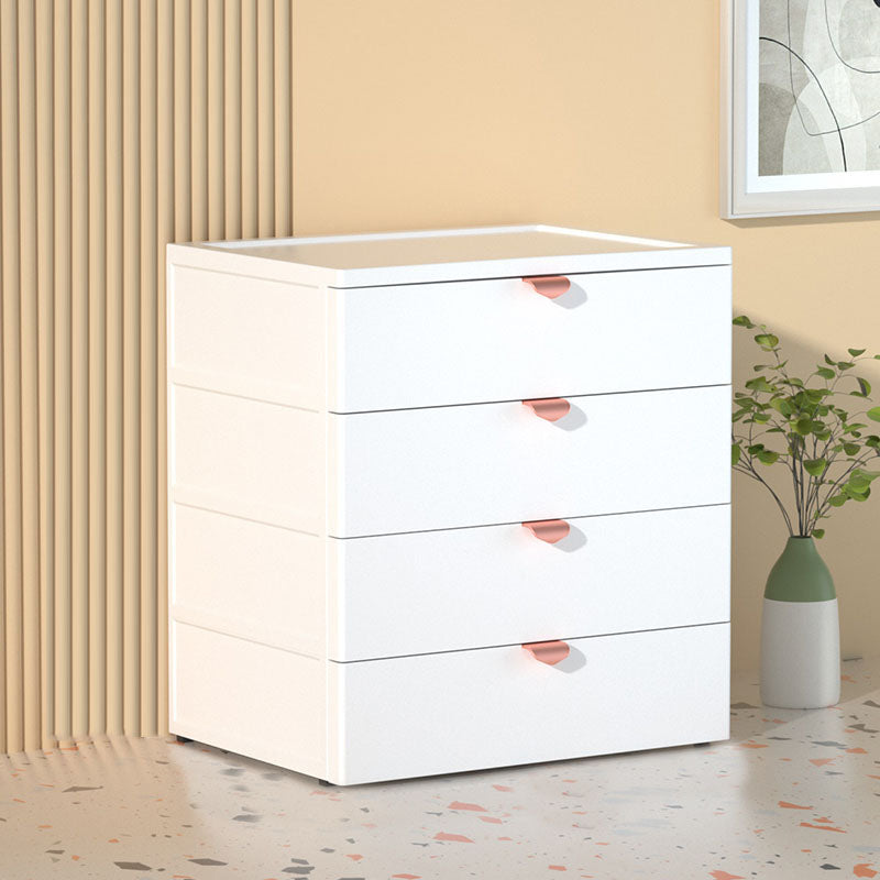 Modern Nordic File Cabinet Lateral Plastic Filing Cabinet with Drawers White 4 Clearhalo 'Filing Cabinets' 'filling_cabinets' 'furn' 'furn_filling_cabinets' 'Furniture' 'Office Furniture' 6931150