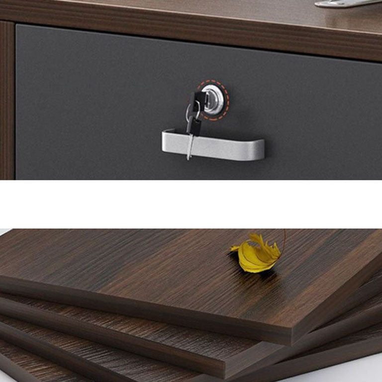 Archivo de cajones de madera de gabinete nórdico Archivo de almacenamiento con ruedas