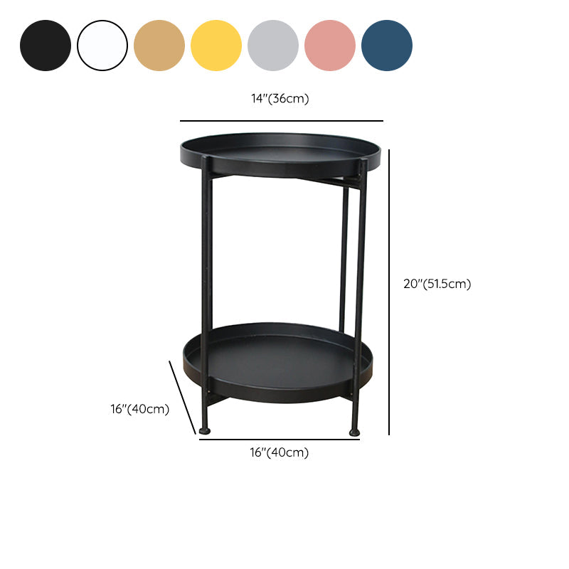 Offener Speicherakzenttisch Nachttisch antikes Finish -Bett Nachttisch