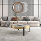 Contemporary Coffee Table Set 4 Legs Slate Coffee Cocktail Table Clearhalo 'Coffee & Accent Tables' 'Coffee Tables' 'coffee_tables' 'furn' 'furn_coffee_tables' 'Furniture' 'Living Room Furniture' 6933613