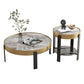 Contemporary Coffee Table Set 4 Legs Slate Coffee Cocktail Table Clearhalo 'Coffee & Accent Tables' 'Coffee Tables' 'coffee_tables' 'furn' 'furn_coffee_tables' 'Furniture' 'Living Room Furniture' 6933614