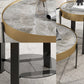 Contemporary Coffee Table Set 4 Legs Slate Coffee Cocktail Table Clearhalo 'Coffee & Accent Tables' 'Coffee Tables' 'coffee_tables' 'furn' 'furn_coffee_tables' 'Furniture' 'Living Room Furniture' 6933615