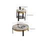 Contemporary Coffee Table Set 4 Legs Slate Coffee Cocktail Table Clearhalo 'Coffee & Accent Tables' 'Coffee Tables' 'coffee_tables' 'furn' 'furn_coffee_tables' 'Furniture' 'Living Room Furniture' 6933621