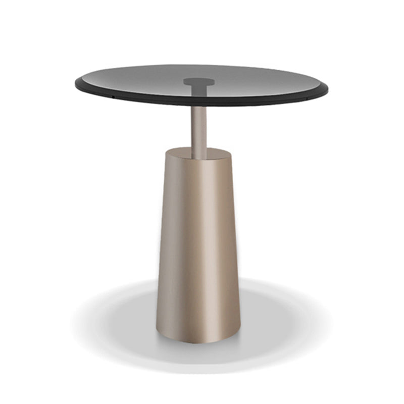 Black  Glass Top Bunching Tables Abstract Coffee Cocktail Table