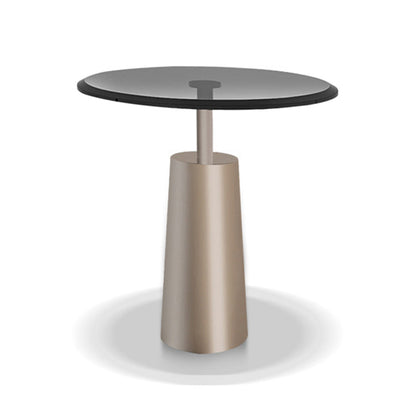 Black  Glass Top Bunching Tables Abstract Coffee Cocktail Table