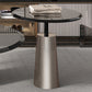 Black  Glass Top Bunching Tables Abstract Coffee Cocktail Table