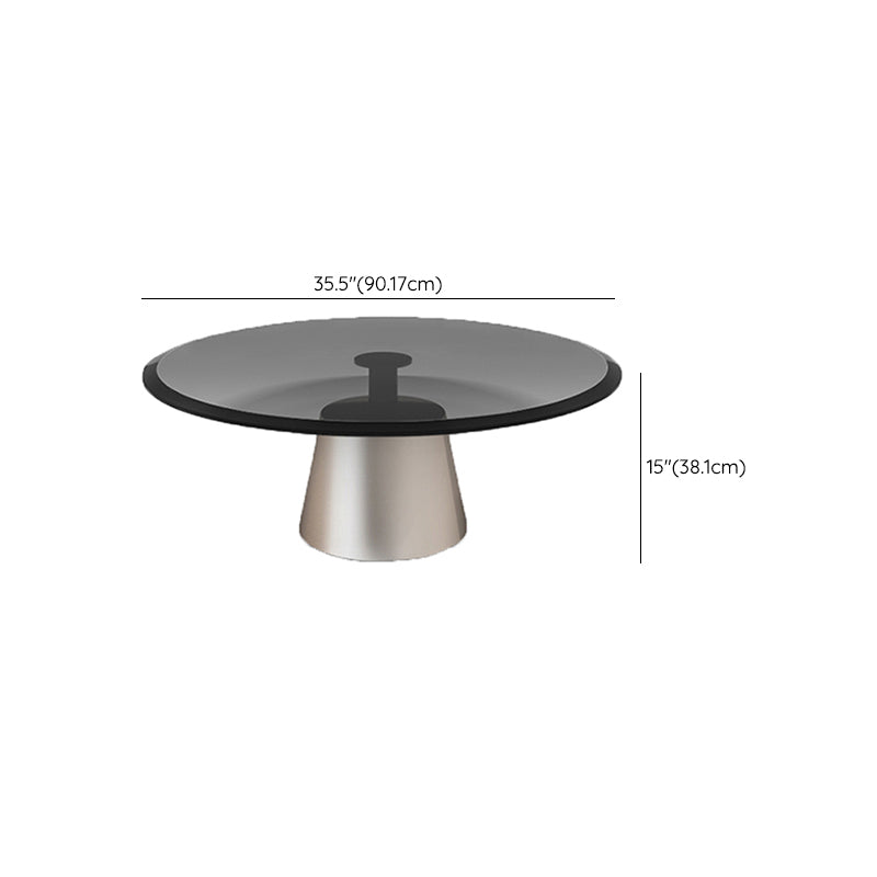 Black  Glass Top Bunching Tables Abstract Coffee Cocktail Table