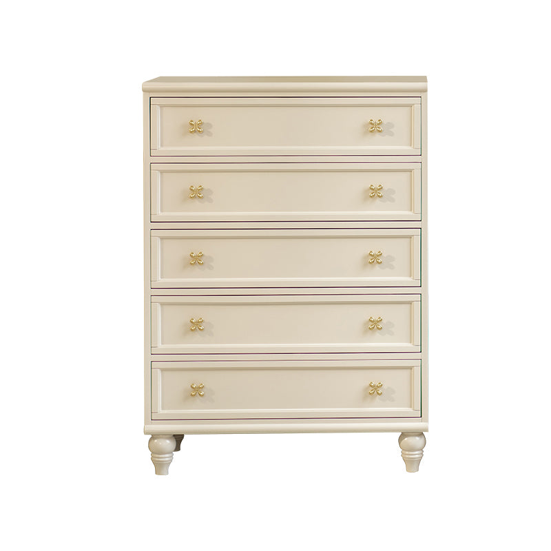 Cofre de lencería Glam Cofre de almacenamiento horizontal de madera de caucho para dormitorio