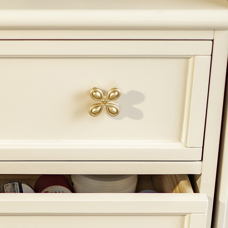 Cofre de lencería Glam Cofre de almacenamiento horizontal de madera de caucho para dormitorio