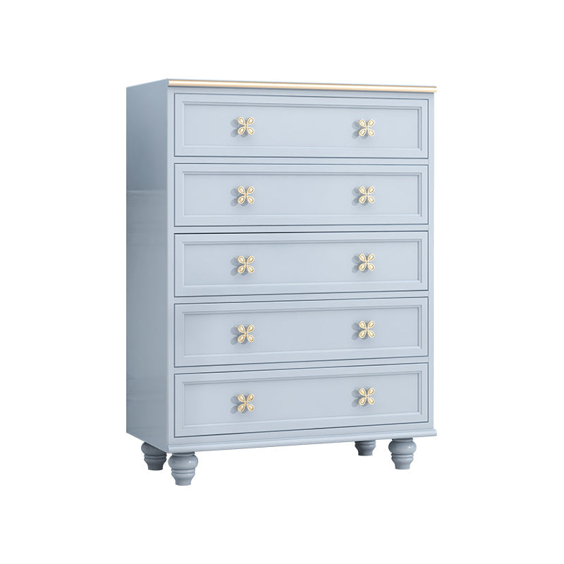 Cofre de lencería Glam Cofre de almacenamiento horizontal de madera de caucho para dormitorio