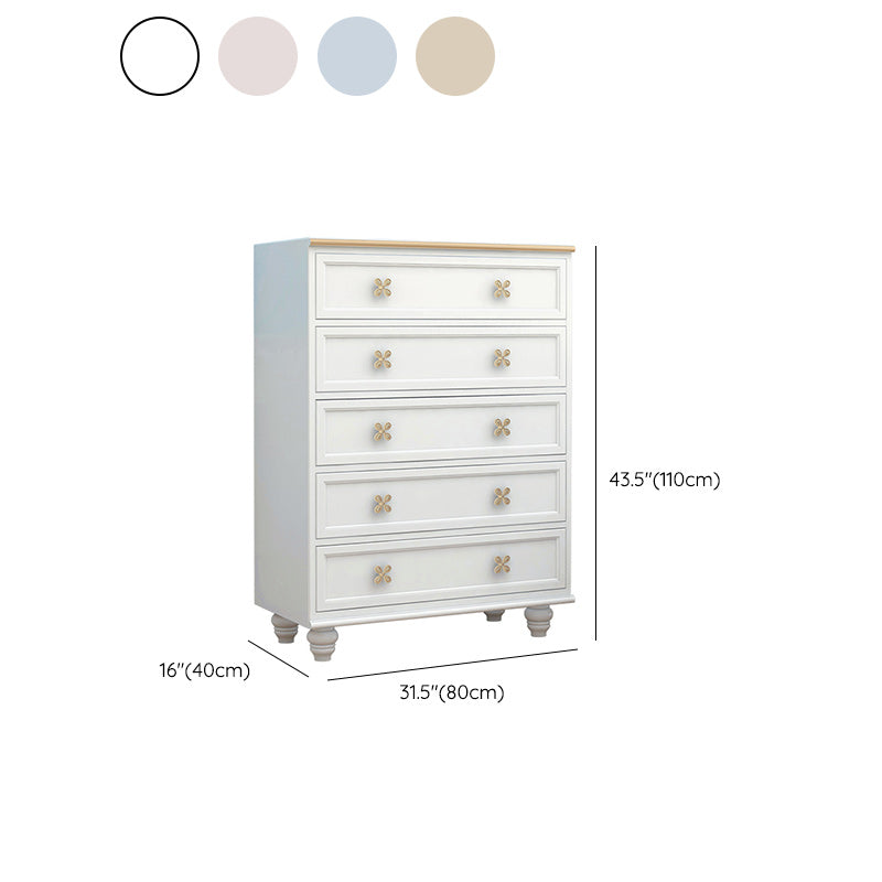 Cofre de lencería Glam Cofre de almacenamiento horizontal de madera de caucho para dormitorio