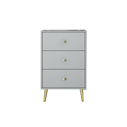 Cómoda de lencería Wood Glam, cómoda vertical con cajones de cierre suave