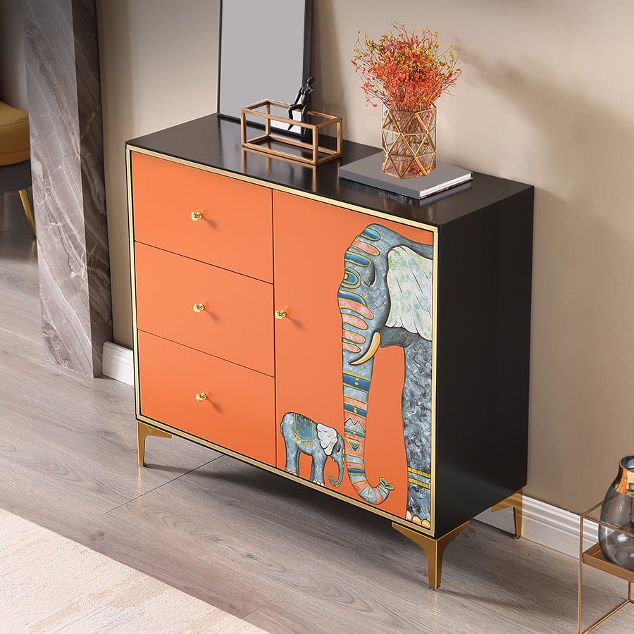 Glam Storage Chest Wooden Horizontal Lingerie Chest with Drawers Clearhalo 'Bedroom Furniture' 'Dressers & Chests' 'dressers_chests' 'furn' 'furn_dressers_chests' 'Furniture' 6934343