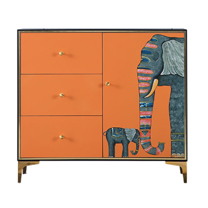 Glam Storage Chest Wooden Horizontal Lingerie Chest with Drawers Clearhalo 'Bedroom Furniture' 'Dressers & Chests' 'dressers_chests' 'furn' 'furn_dressers_chests' 'Furniture' 6934348