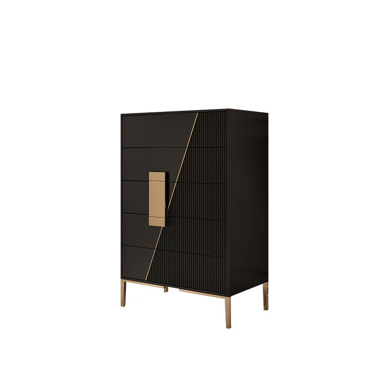 Glam Horizontal Storage Chest Wood Soft-Close Drawers Double Chest