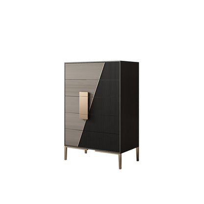Glam Horizontal Storage Chest Wood Soft-Close Drawers Double Chest